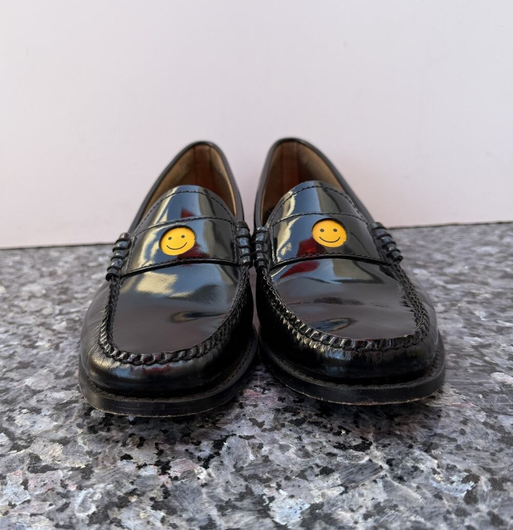 G.H.BASSWomens Whitney Emoji Weejuns Loafer Shoes Women’s Size 8.5